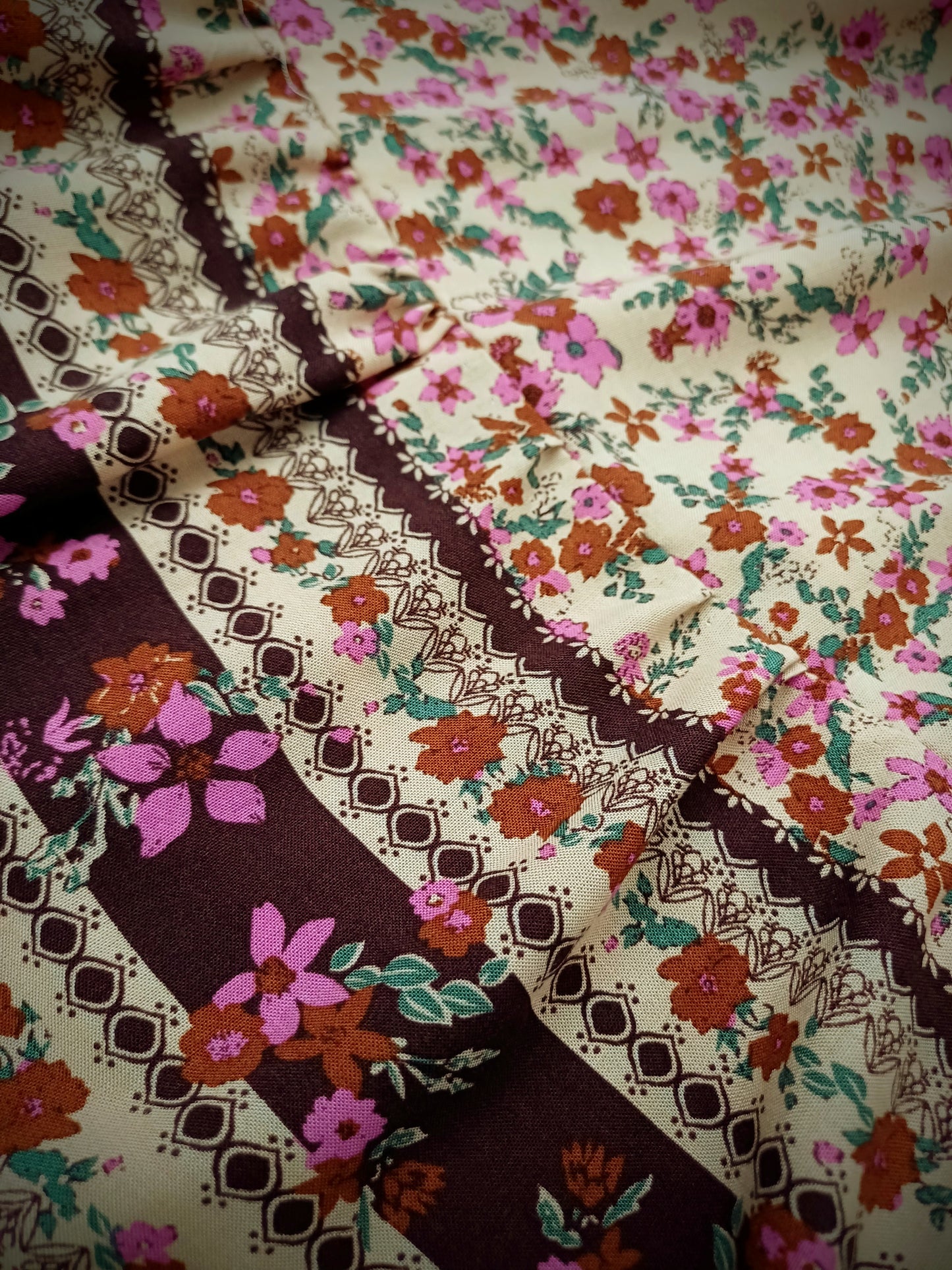 BOHO MAXI SUKNĚ BÉŽOVÁ S BORDUROU