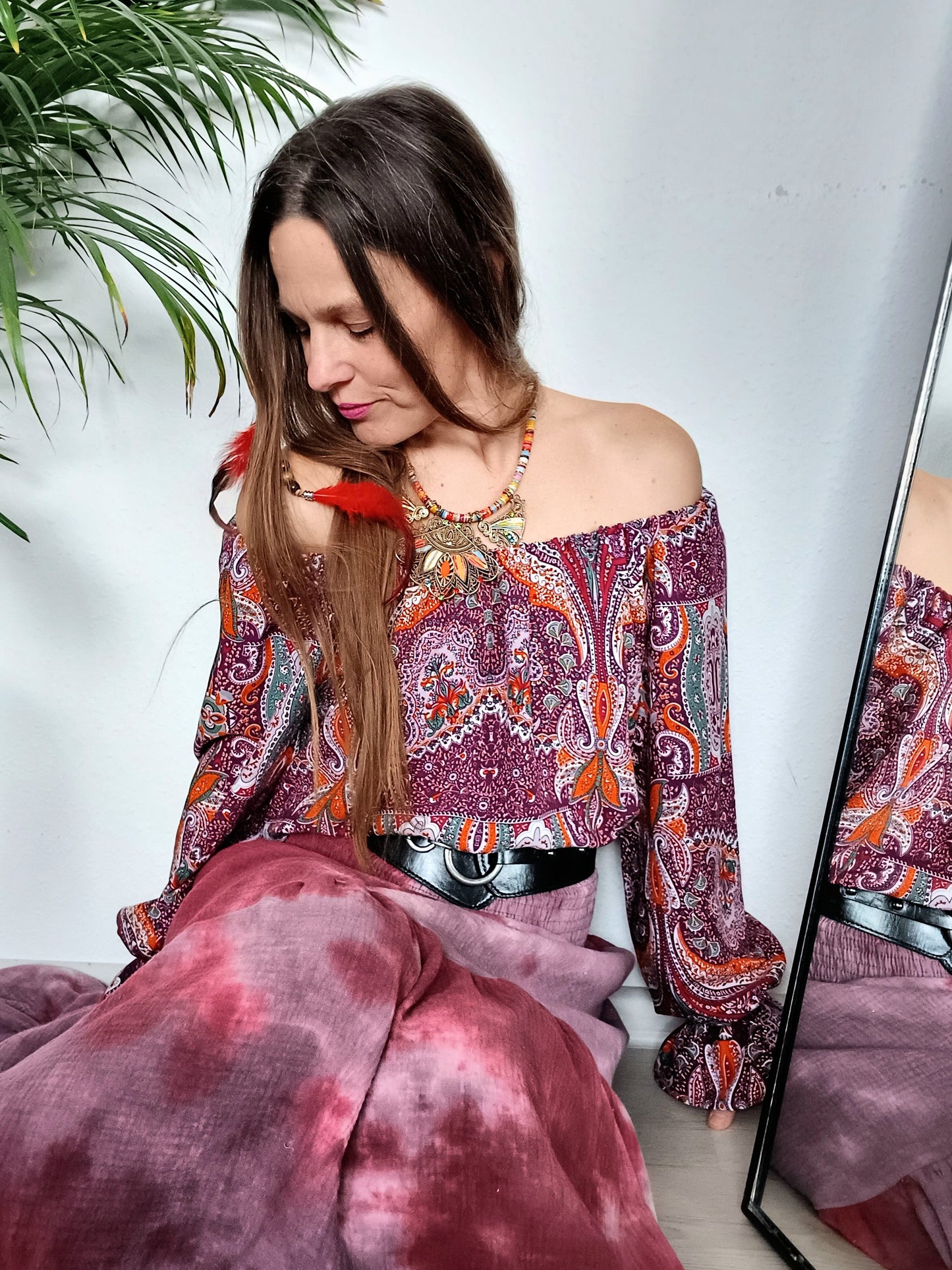 BOHO HALENKA S DESIGNOVÝM TISKEM