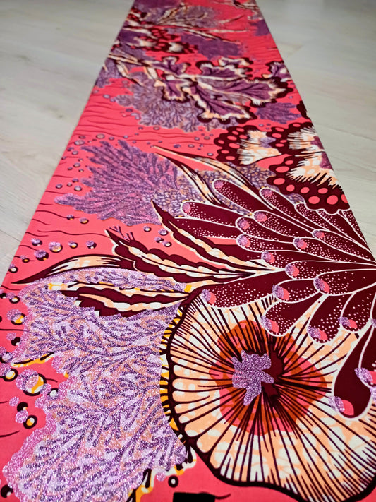 EXLUSÍVNÍ LÁTKA AFRICKÁ S GLITTERS