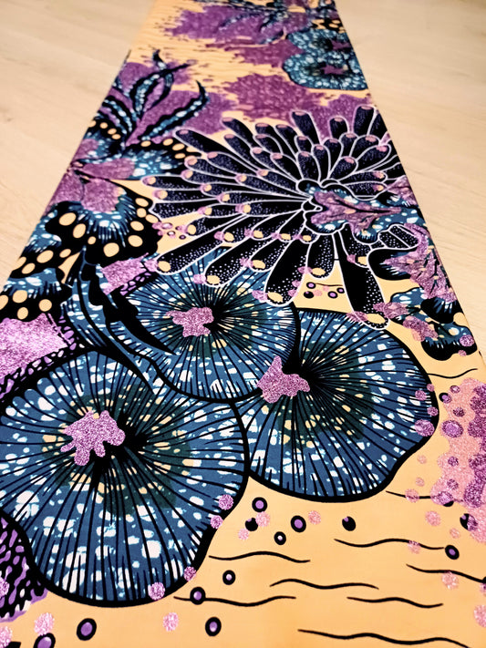 EXLUSÍVNÍ AFRICKÁ LÁTKA S GLITTERS