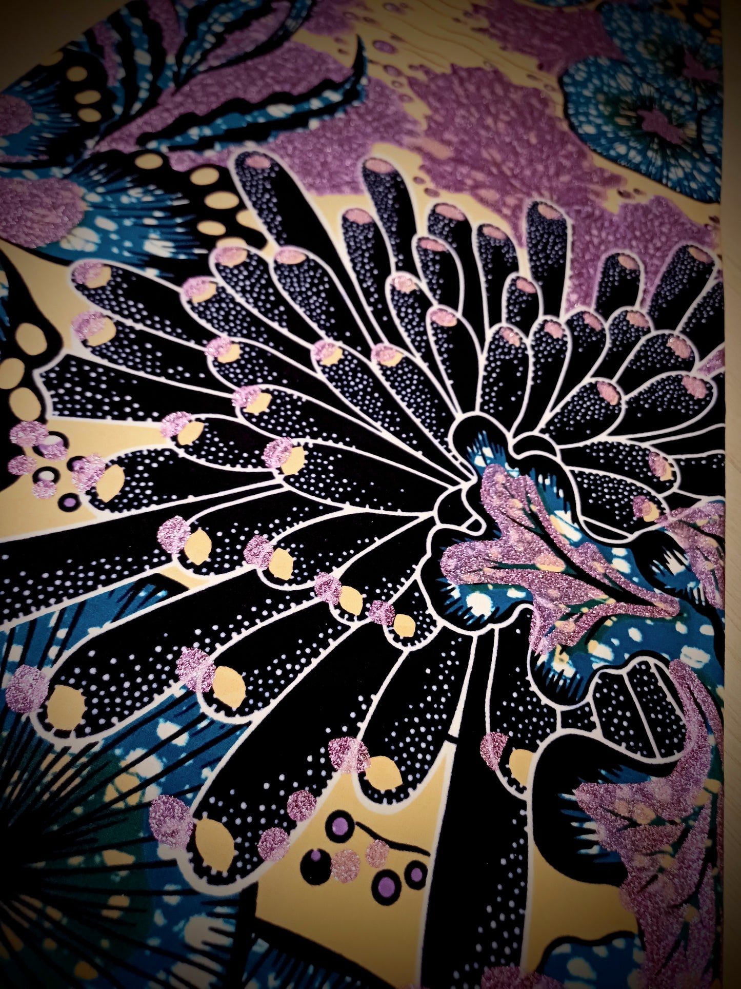 EXLUSÍVNÍ AFRICKÁ LÁTKA S GLITTERS