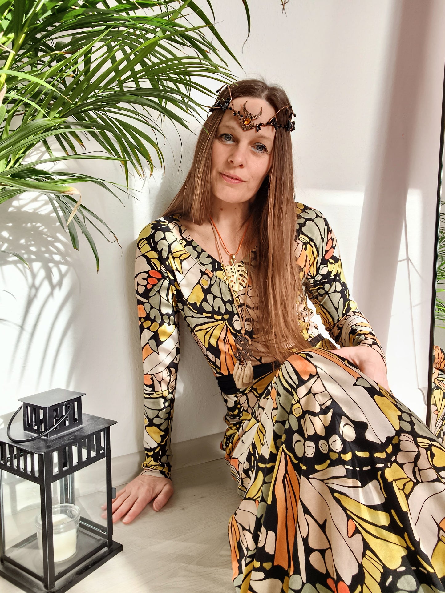 BUTTERFLY MAXI ÚPLETOVÉ ŠATY S OPASKEM
