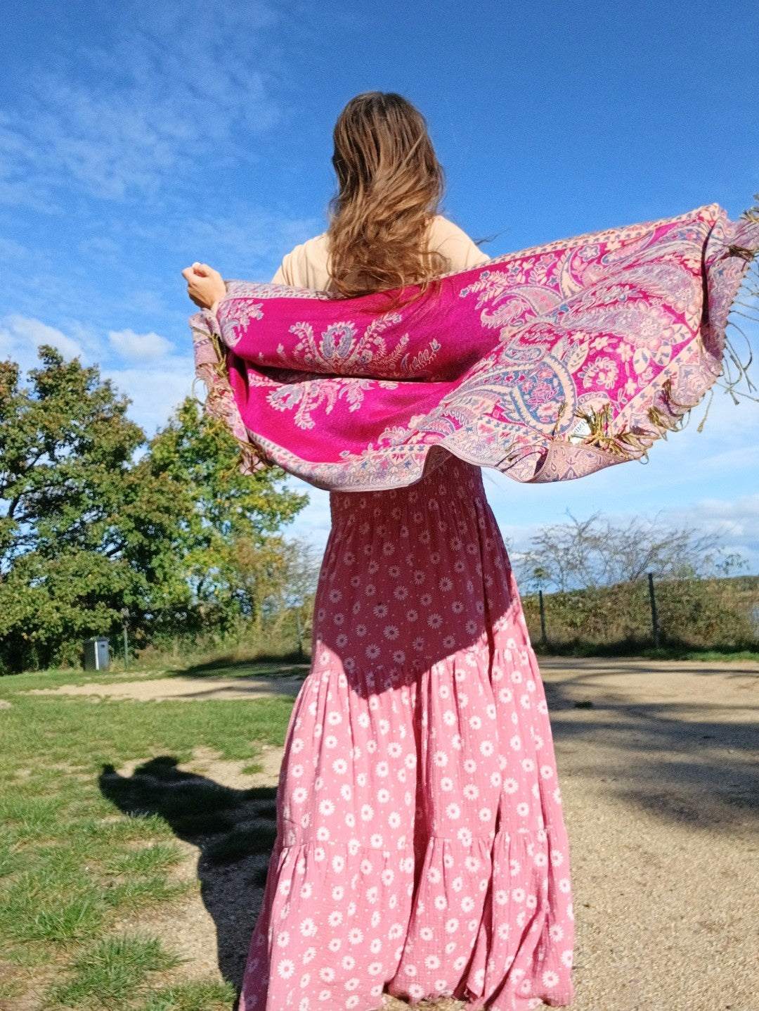 BOHO PLÉD PŘEKRÁSNÝ PAŠMINOVÝ HEBKÝ