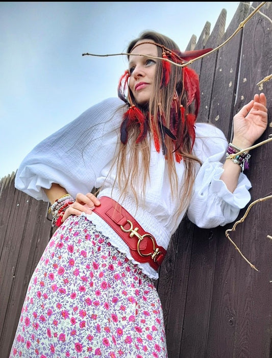 MUŠELÍNOVÁ BOHO HALENKA BÍLÁ,ŽABIČKOVANÁ DÉLKA AŽ DO PASU