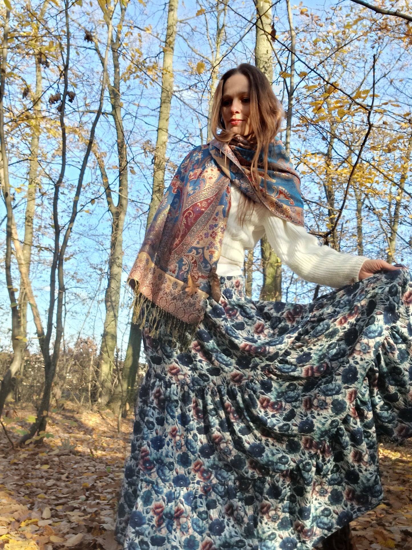 BOHO PAISLEY PAŠMÍNKA