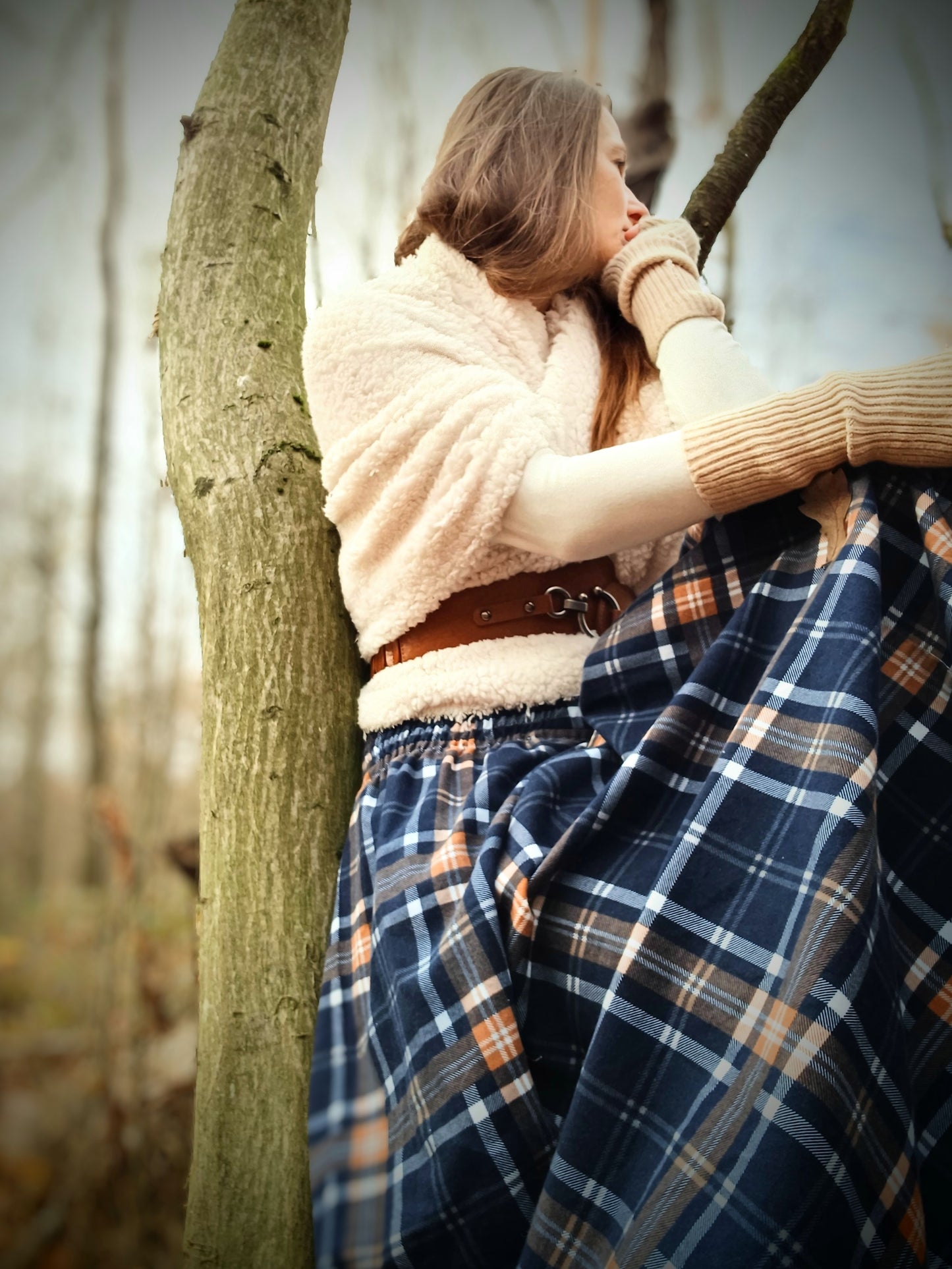 OUTLANDER SUKNĚ NOČNÍ MODRÁ