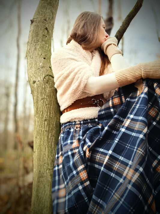 OUTLANDER SUKNĚ PŮLNOČNÍ MODRÁ