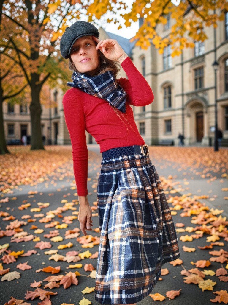 SKOTSKÁ KOSTKA SUKÝNKA KRATŠÍ