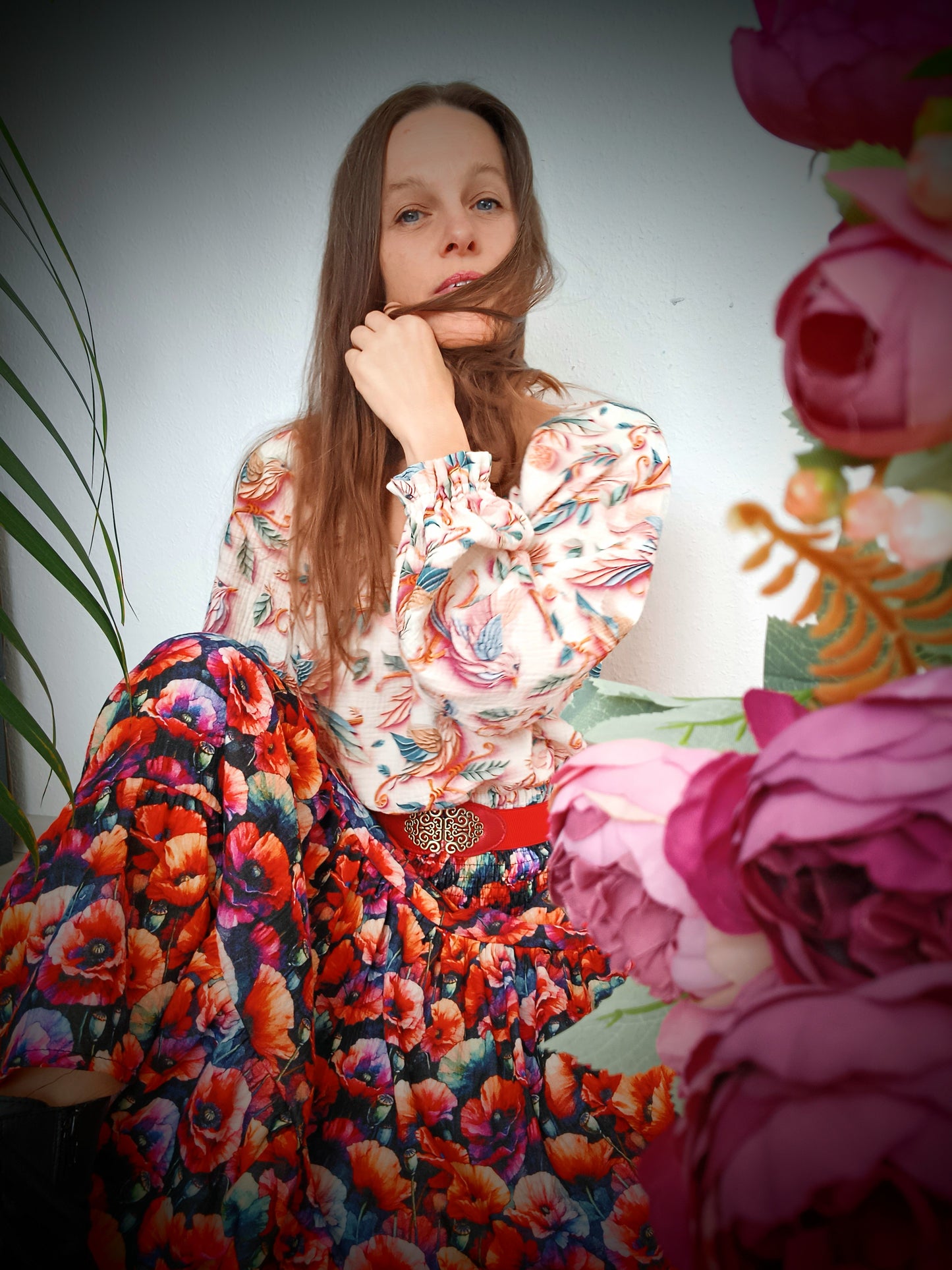 EXLUSÍVNÍ MUŠELÍNOVÁ KASKÁDOVITÁ SUKNĚ