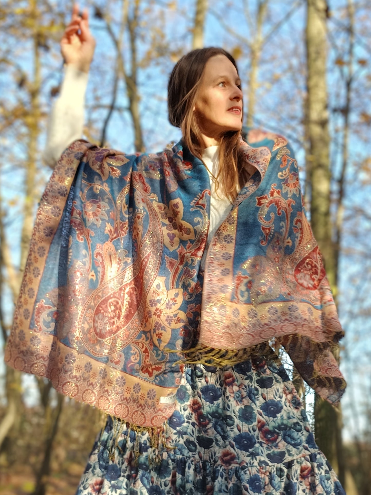 BOHO PAISLEY PAŠMÍNKA