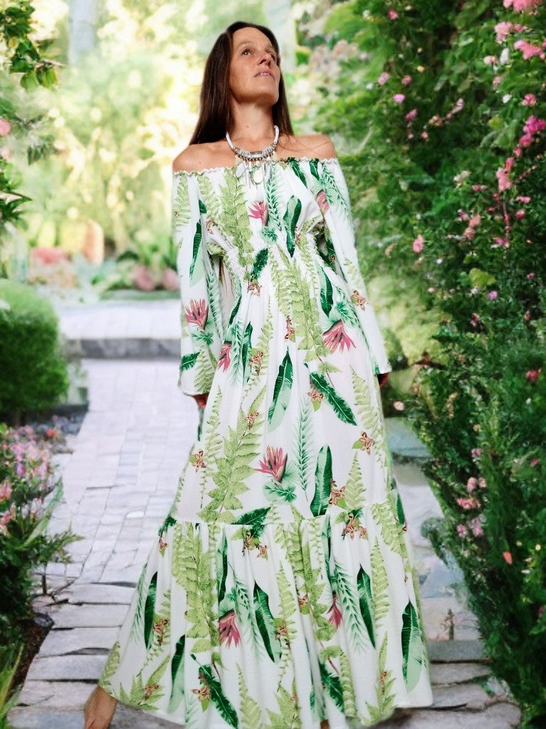MAXI LETNÍ ŠATY PARADISE