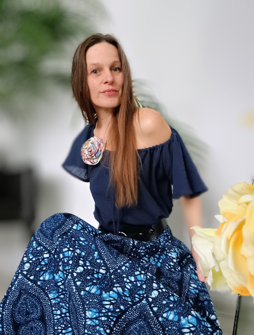 HALENKA Z MĚKČENÉHO LNU S ROZEVLÁTÝM RUKÁVEM