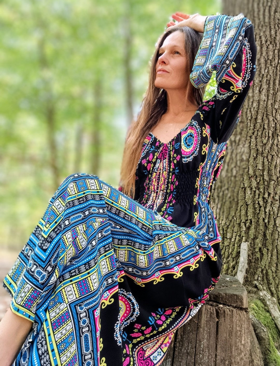 DASHIKI MAXI ŠATY SYTÉ