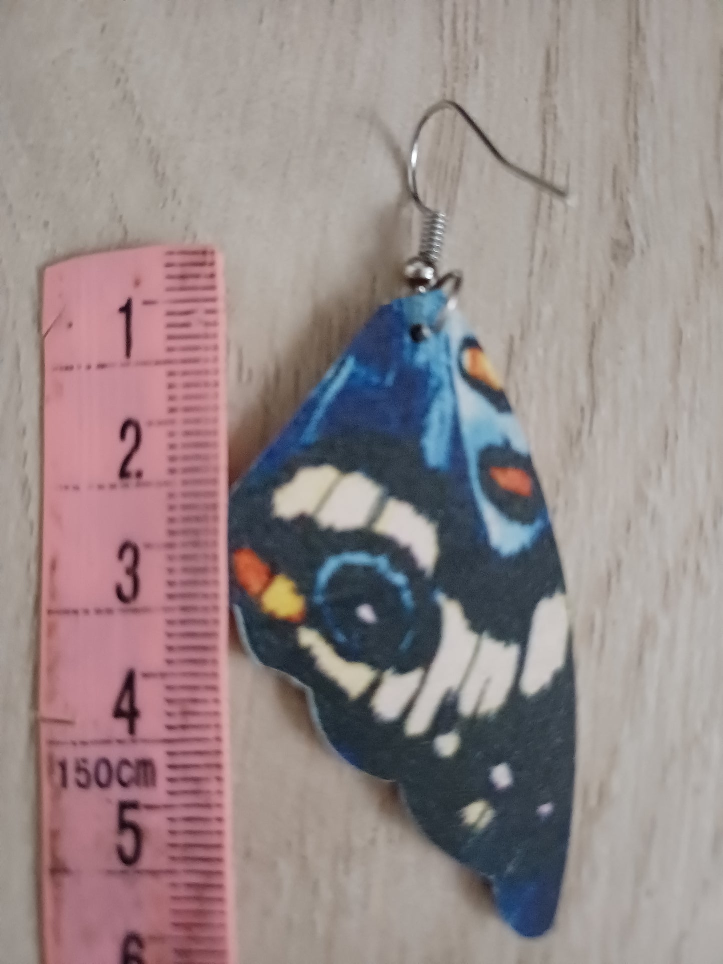 NAUŠNIČKY DŘEVĚNÉ,LEHOUČKÉ,BUTTERFLY