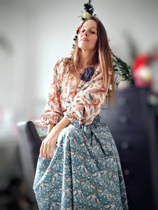 PŮVABNÁ SUKNĚ ,DESIGN WILLIAM MORRISS