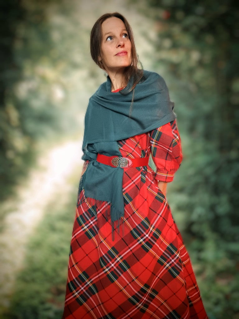 INSPIRACE  OUTLANDER MAXI ŠATY ČERVENÉ