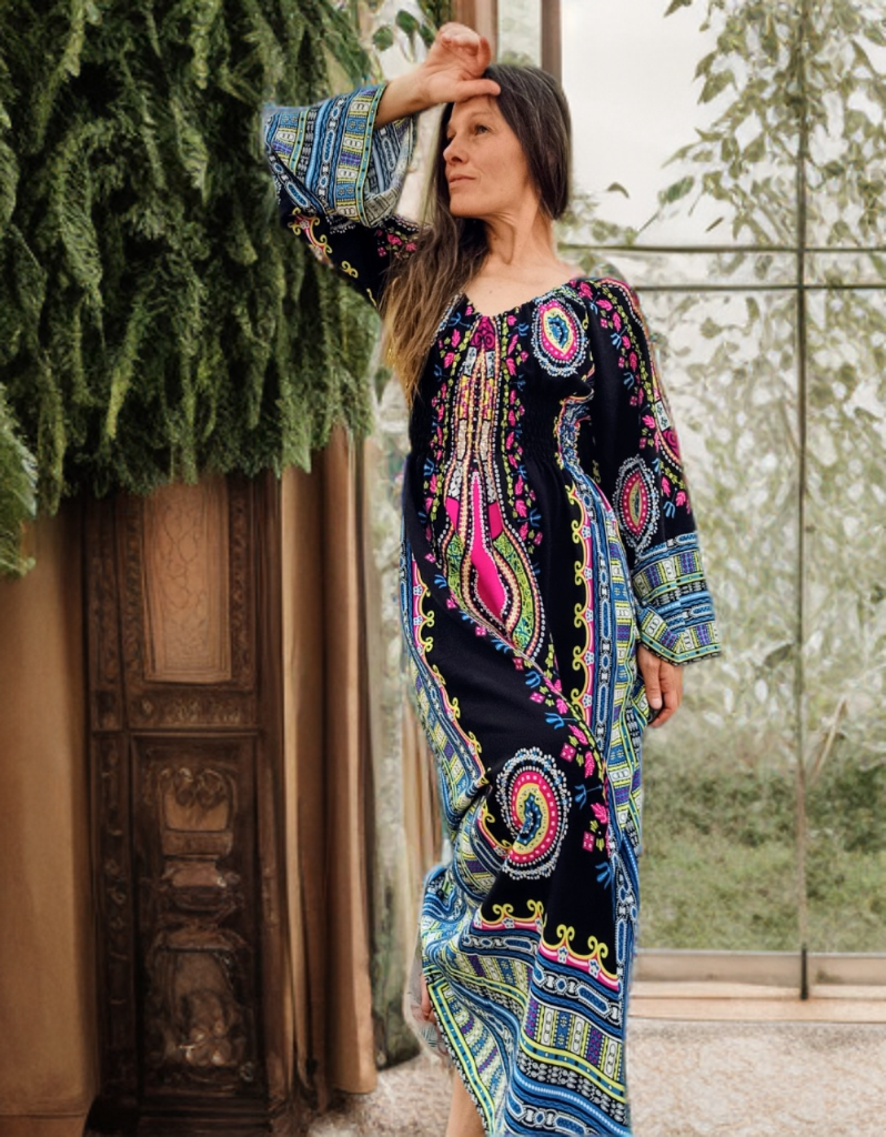 DASHIKI MAXI ŠATY SYTÉ