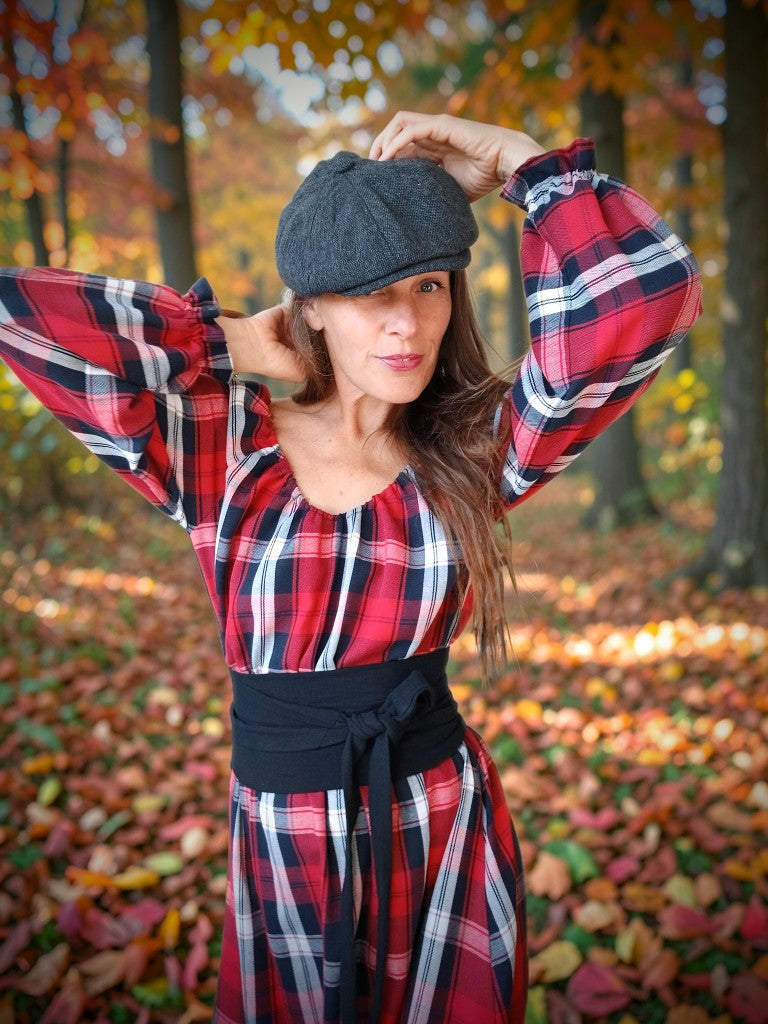 PODZIMNÍ ŠATY STYL OUTLANDER JEMNÝ MĚKOUČKÝ FLANEL