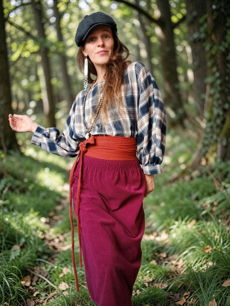 MANŠESTROVÁ SUKNĚ UŽŠÍHO STŘIHU BURGUNDSKÁ