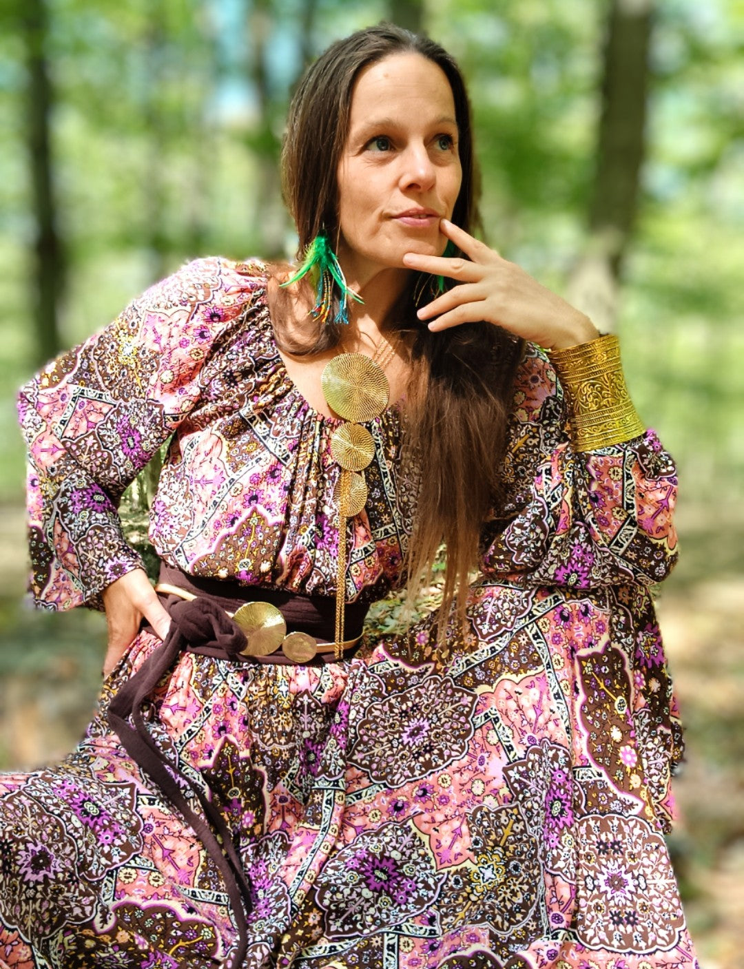 ČOKOLÁDOVÉ BOHO ŠATY