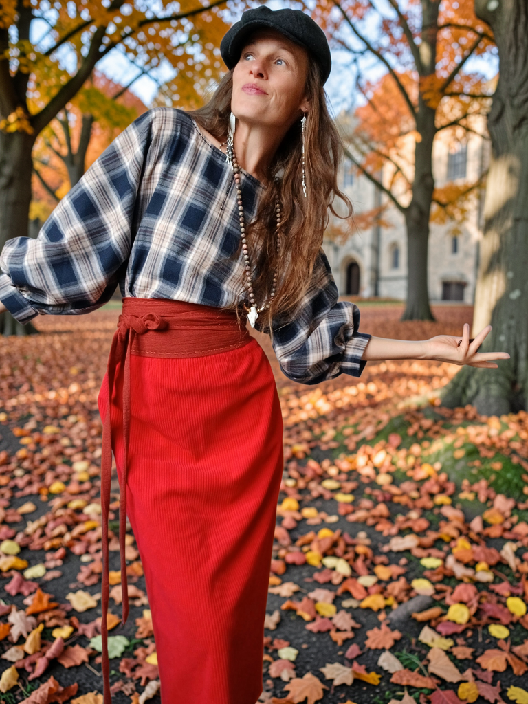PODZIMNÍ STYLOVÁ HALENKA KOSTIČKA Z HEBKÉHO JEMNEHO FLANELU