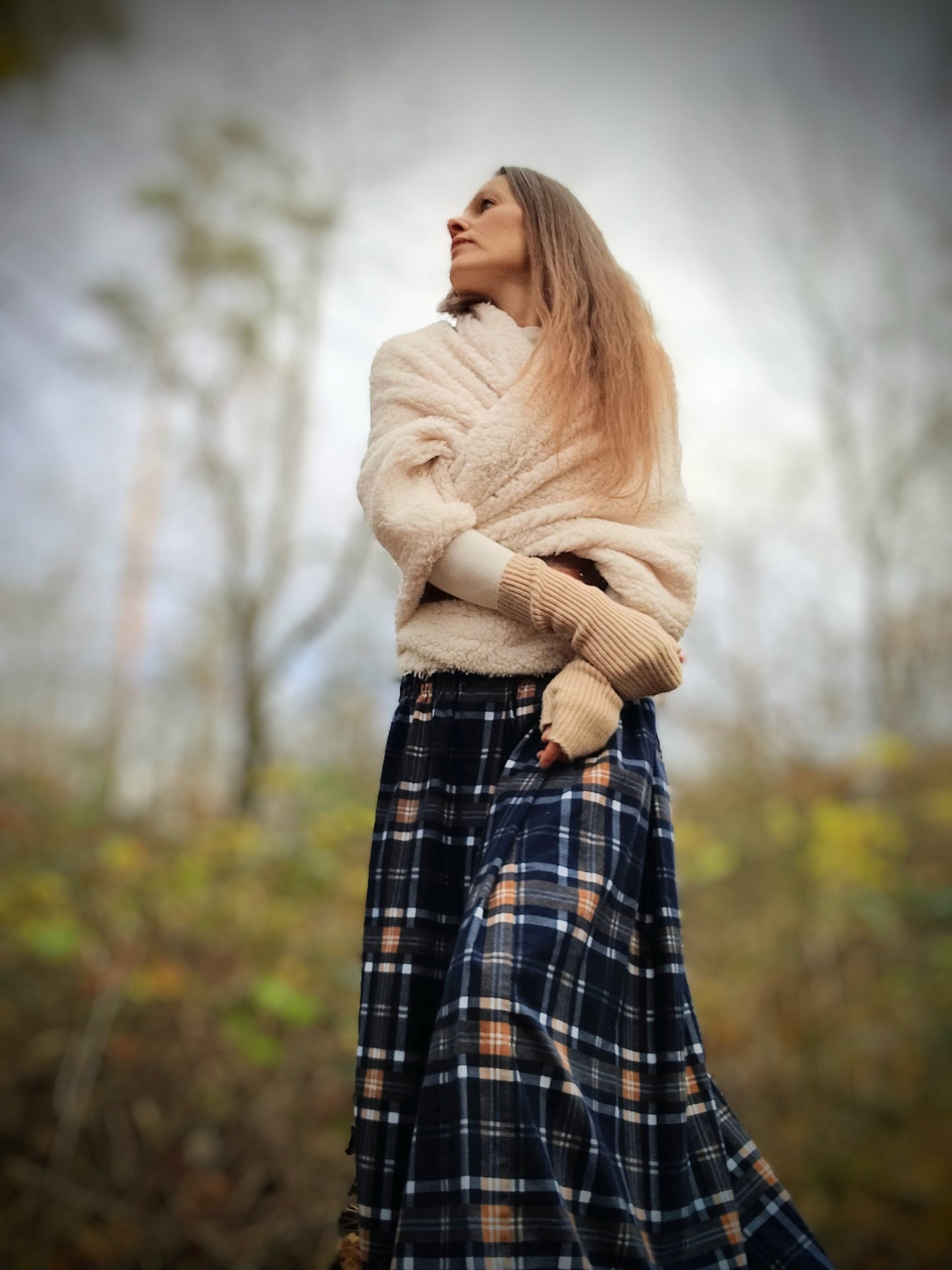 OUTLANDER SUKNĚ NOČNÍ MODRÁ