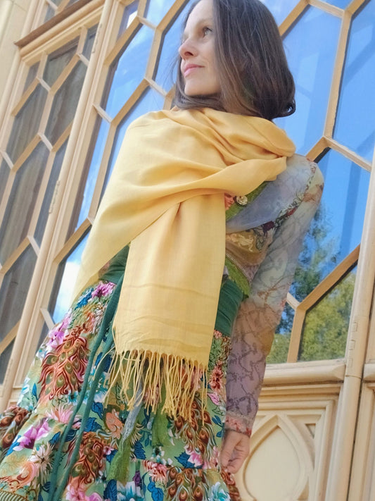 PLÉD JEMNÝ JARNÍ ZLATAVÝ