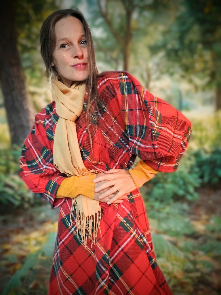 INSPIRACE  OUTLANDER MAXI ŠATY ČERVENÉ