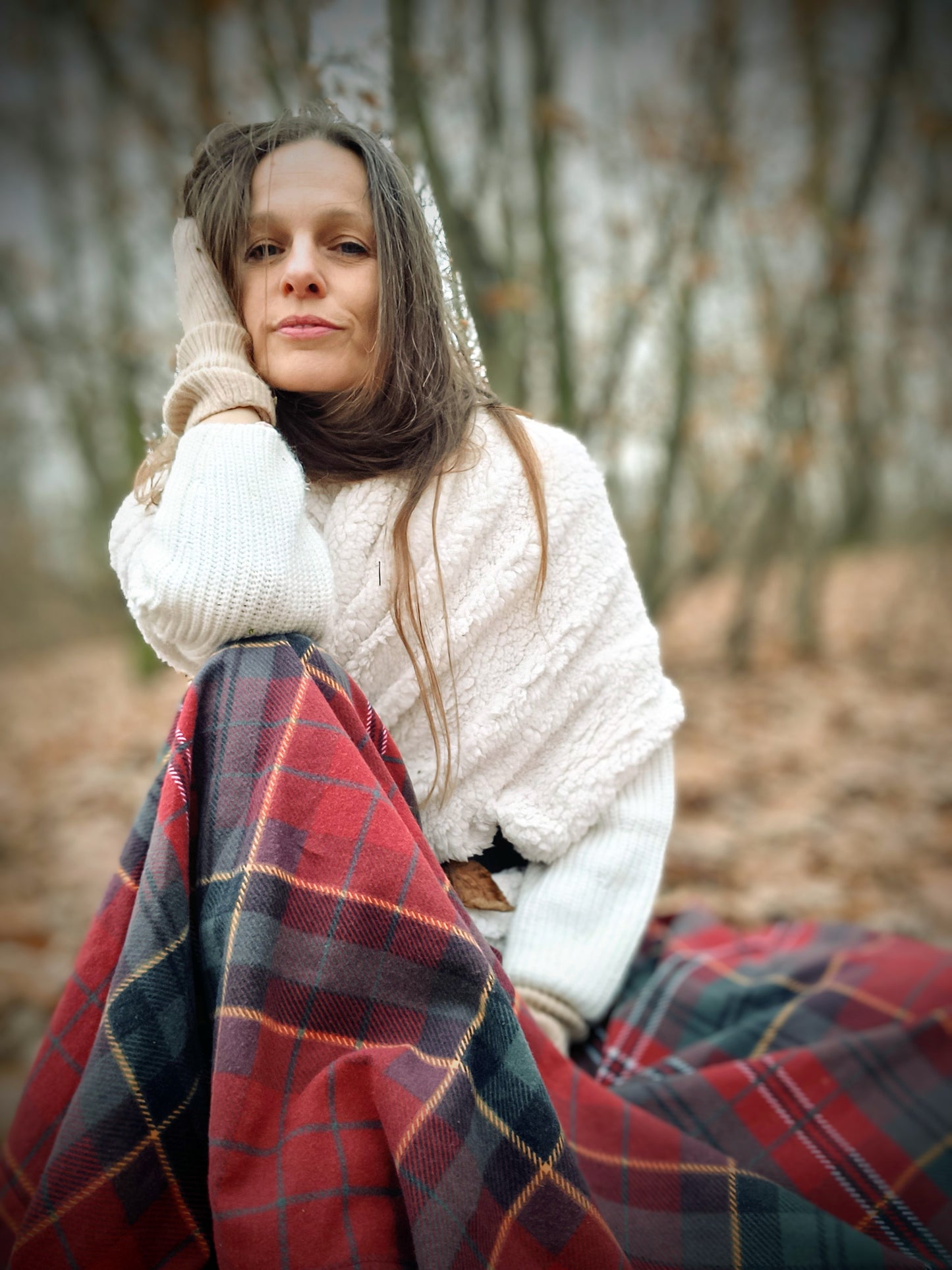 OUTLANDER SUKNĚ ČERVENO ZELENÁ