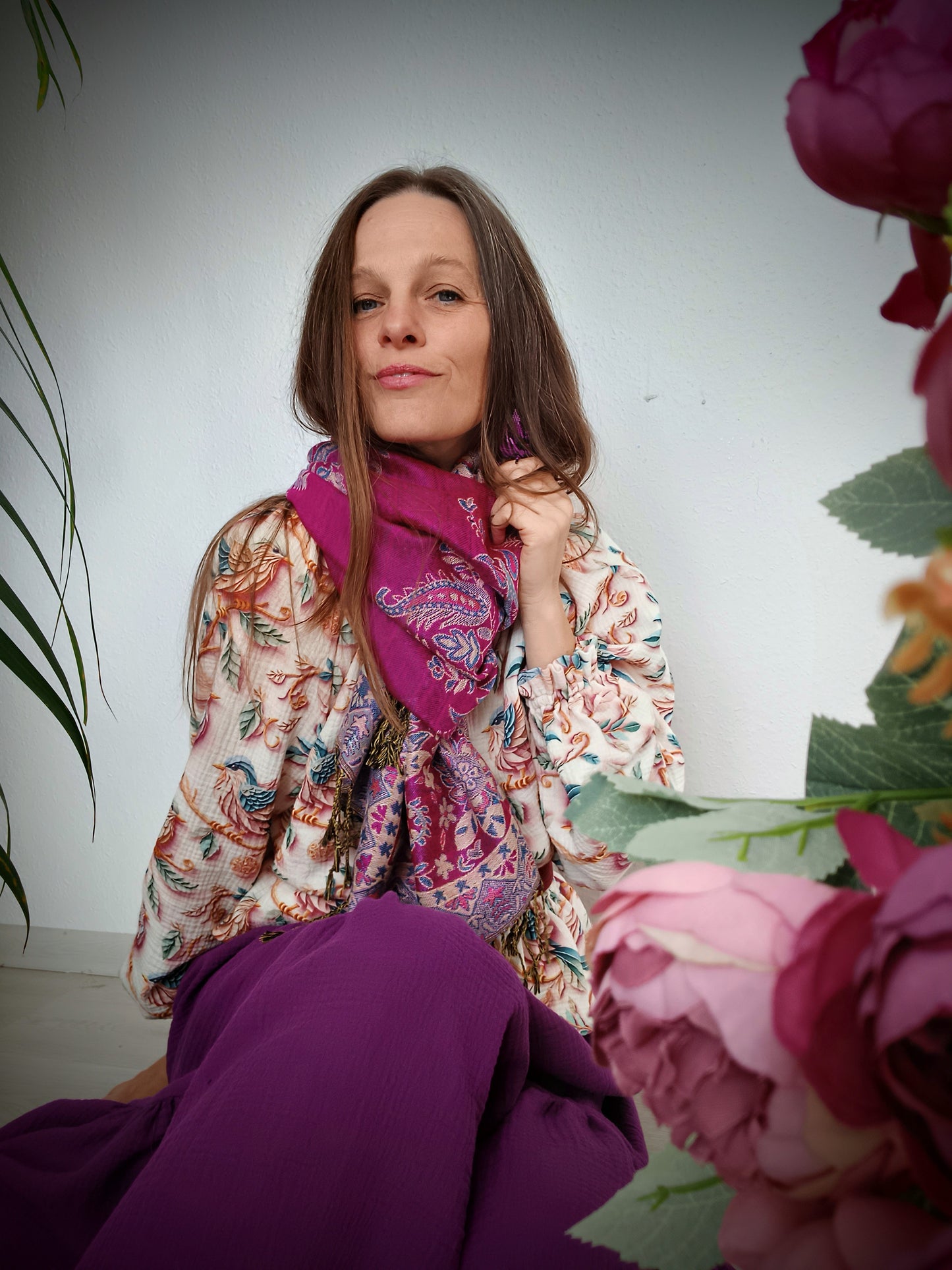 ÚCHVATNÝ PLÉD S PAISLEY VZOREM SYTÁ PINK