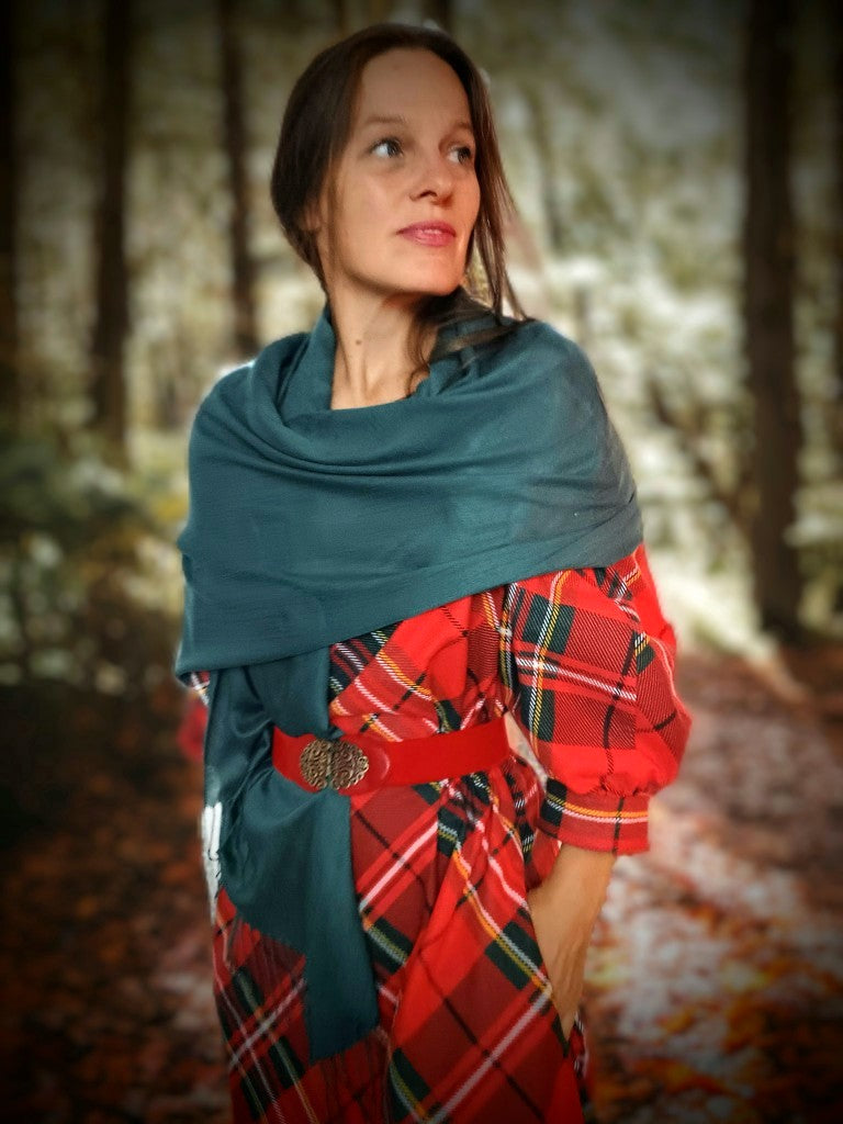 INSPIRACE  OUTLANDER MAXI ŠATY ČERVENÉ