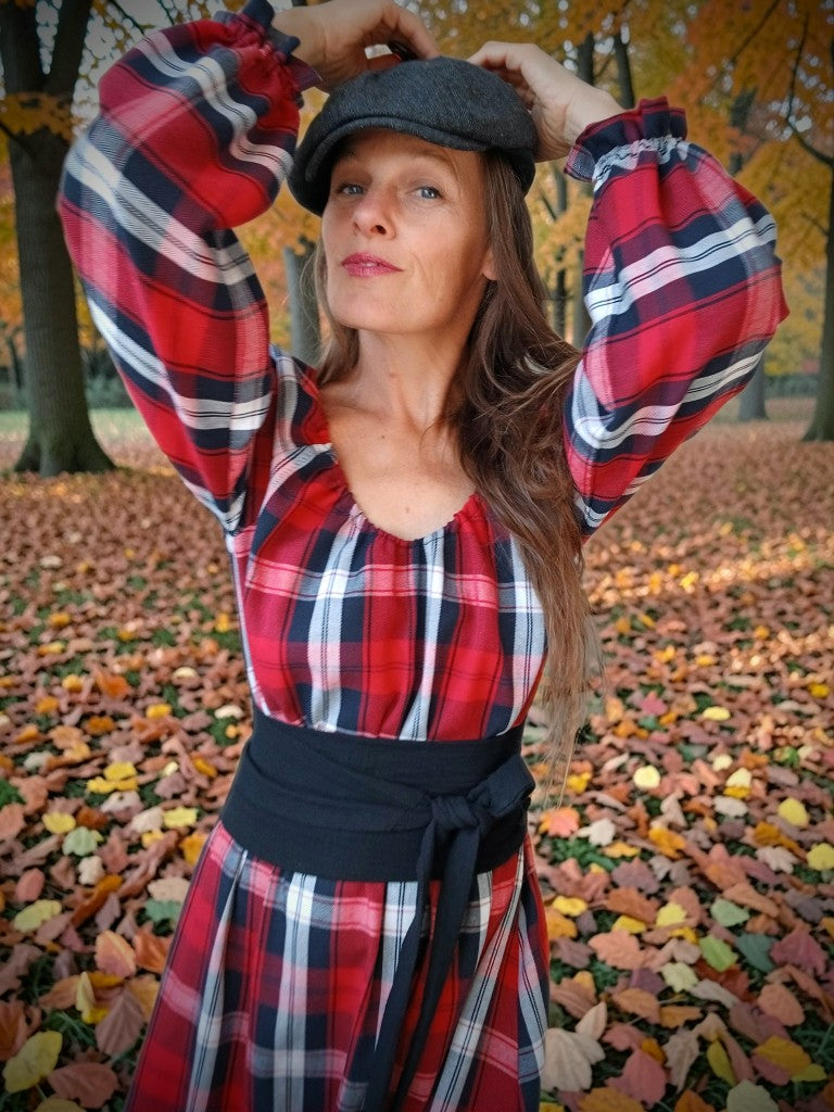 PODZIMNÍ ŠATY STYL OUTLANDER JEMNÝ MĚKOUČKÝ FLANEL