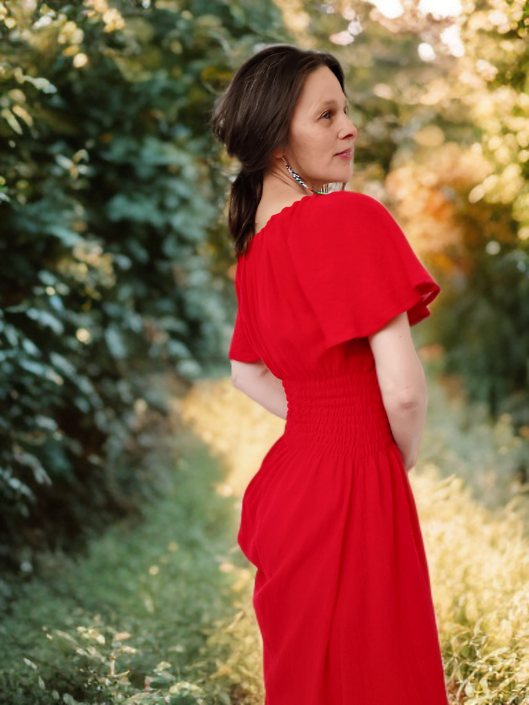 PŮVABNÉ EXLUSÍVNÍ BOHO ŠATY MĚKČENÝ LEN