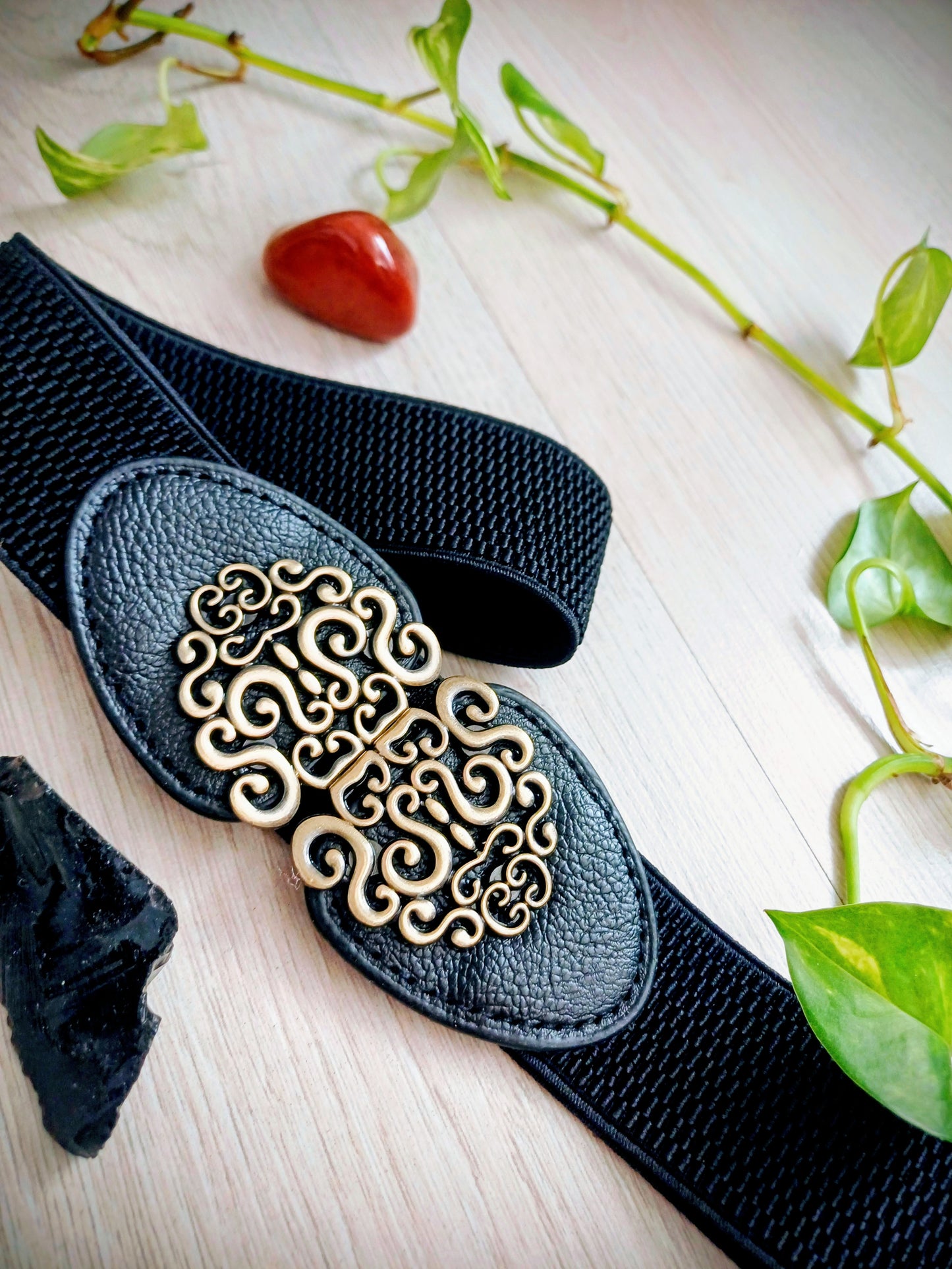 OPASEK ČERNÝ SE SPONOU