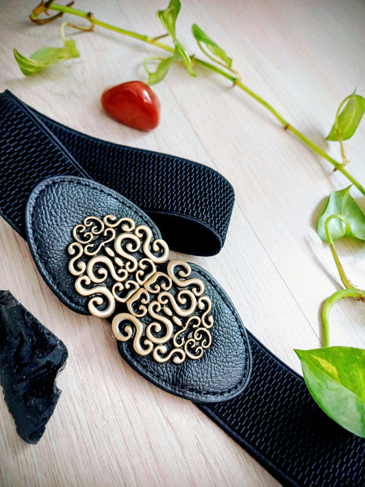 OPASEK ČERNÝ SE SPONOU