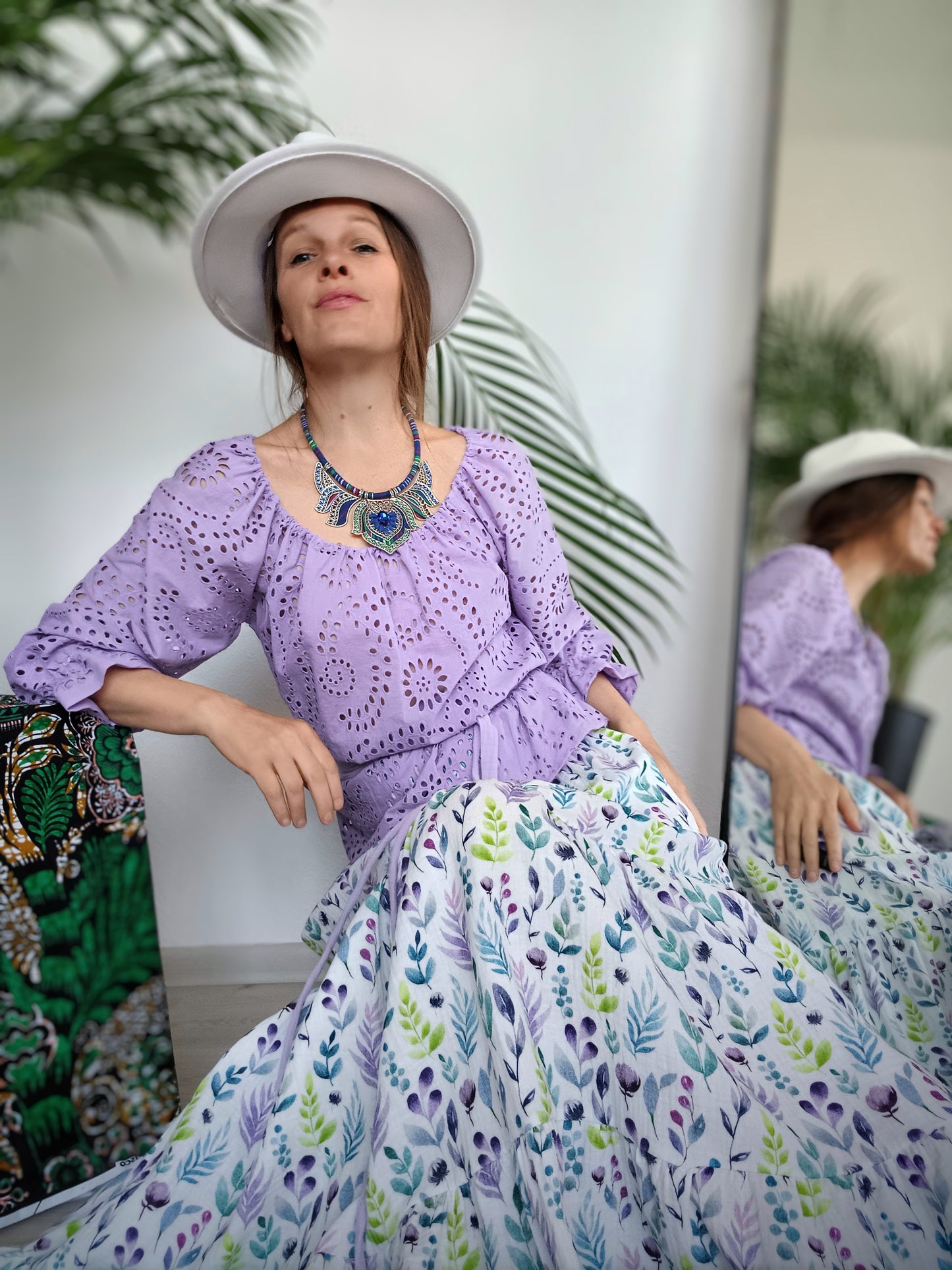 MADEIRA HALENKA LILA S OPASKEM