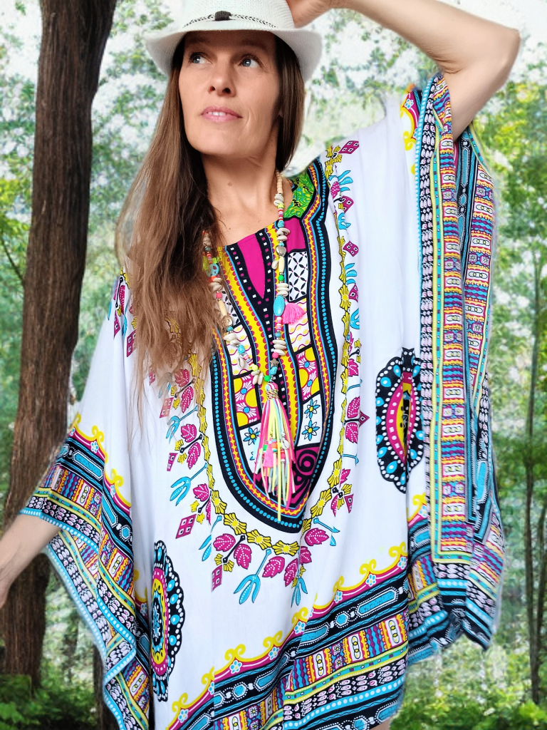 DASHIKI TUNIKA BÍLÁ