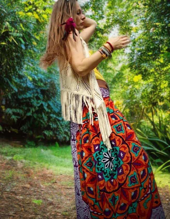 BOHO SUKNĚ MANDALA
