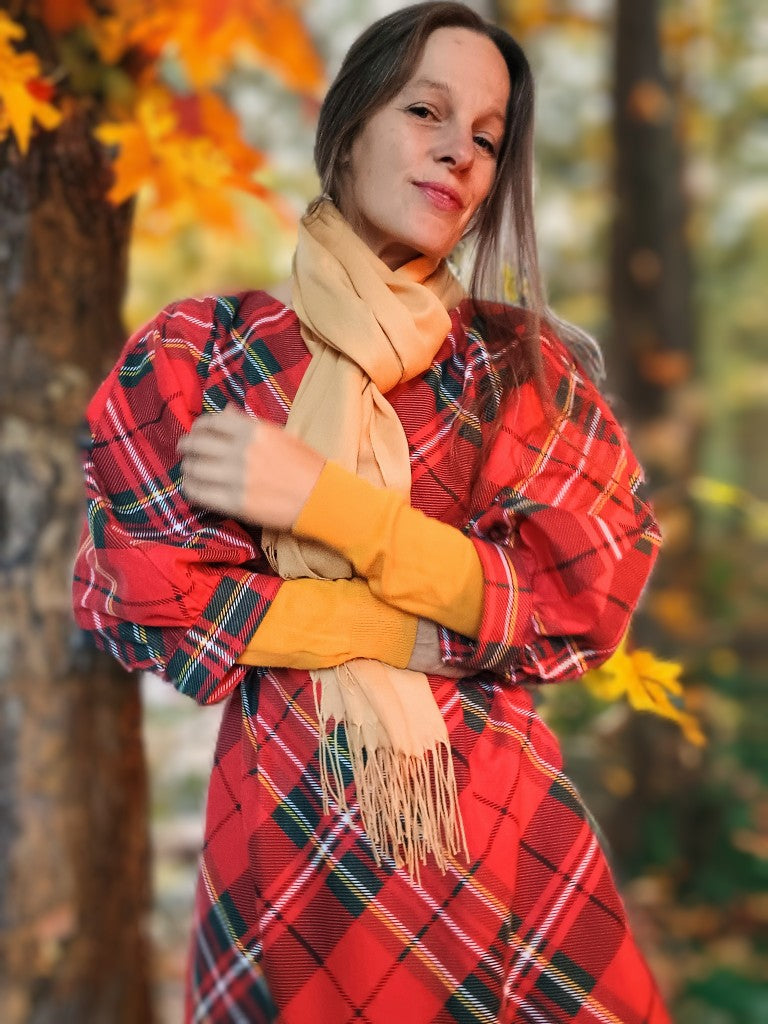 INSPIRACE  OUTLANDER MAXI ŠATY ČERVENÉ