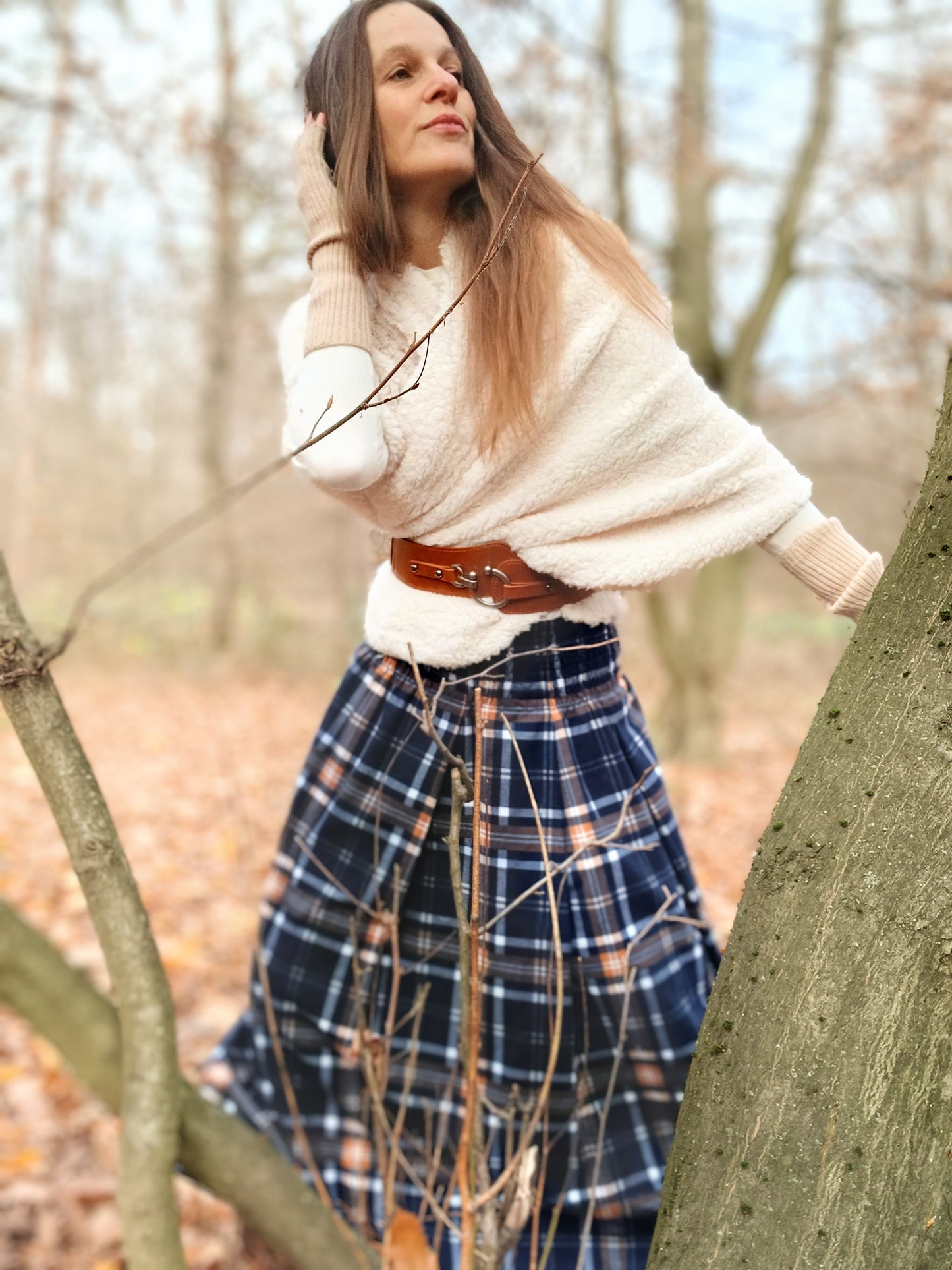 OUTLANDER SUKNĚ NOČNÍ MODRÁ