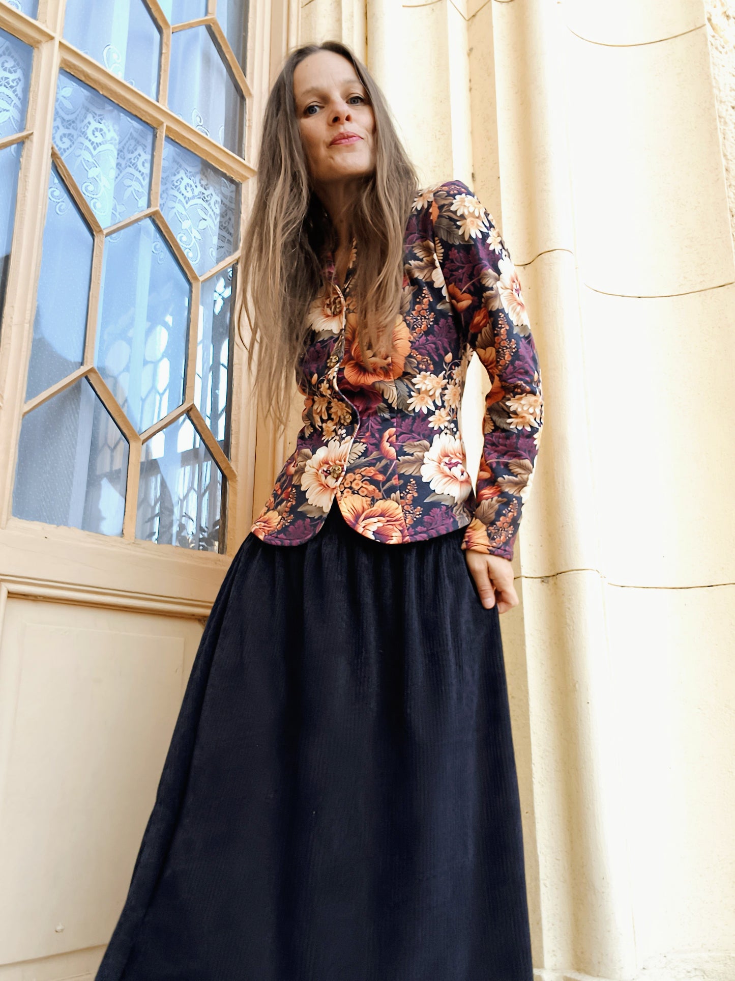 SUKNĚ MANŠESTROVÁ PODZIM/ZIMA ČERNÁ