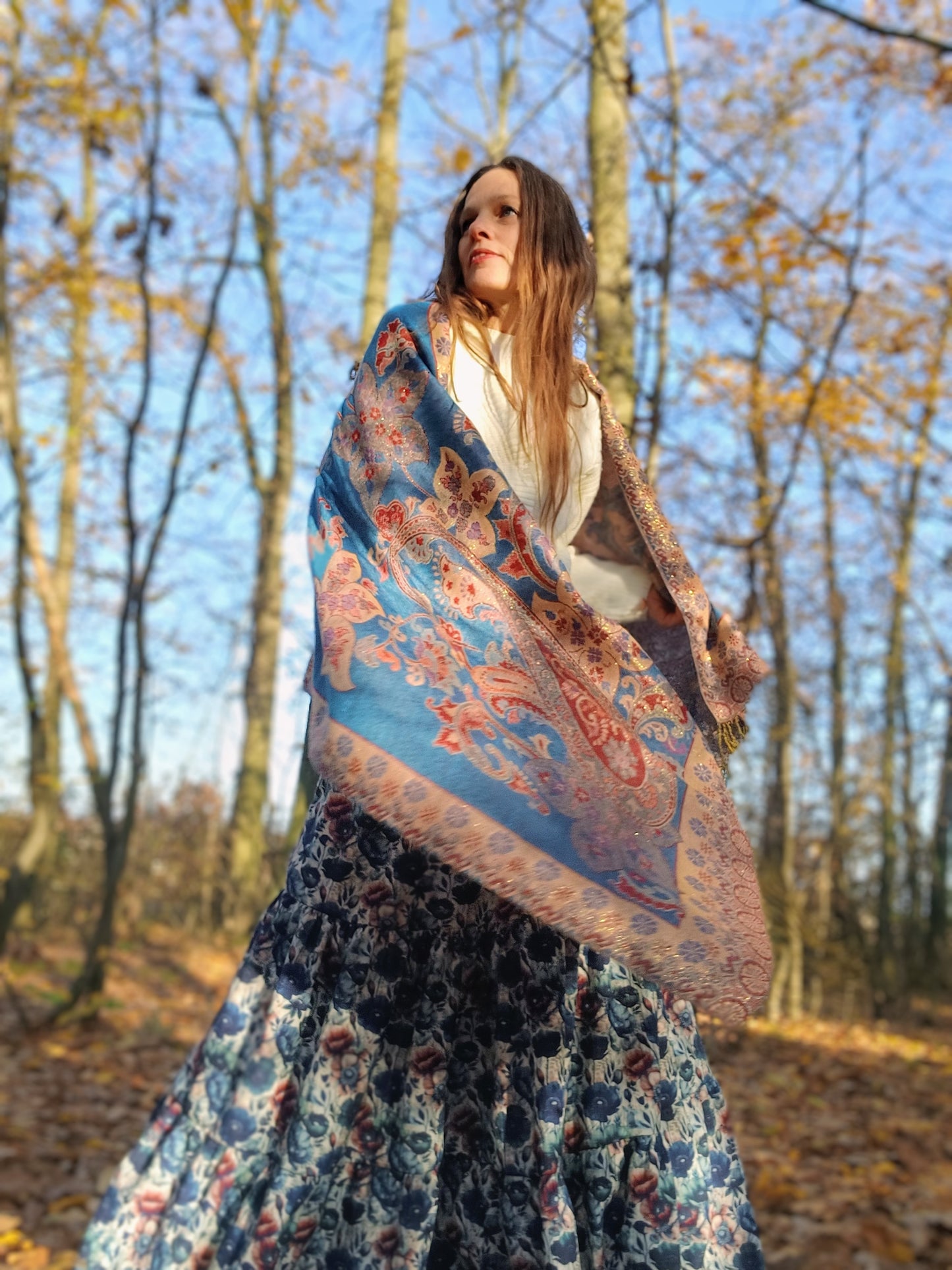 BOHO PAISLEY PAŠMÍNKA