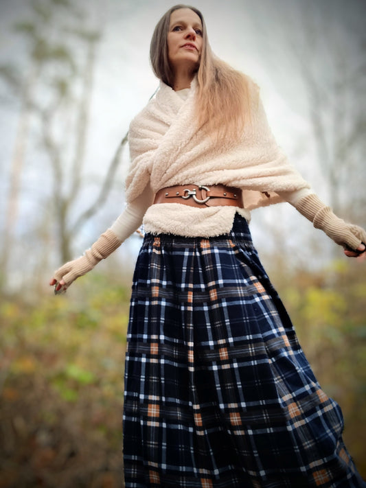 OUTLANDER SUKNĚ NOČNÍ MODRÁ