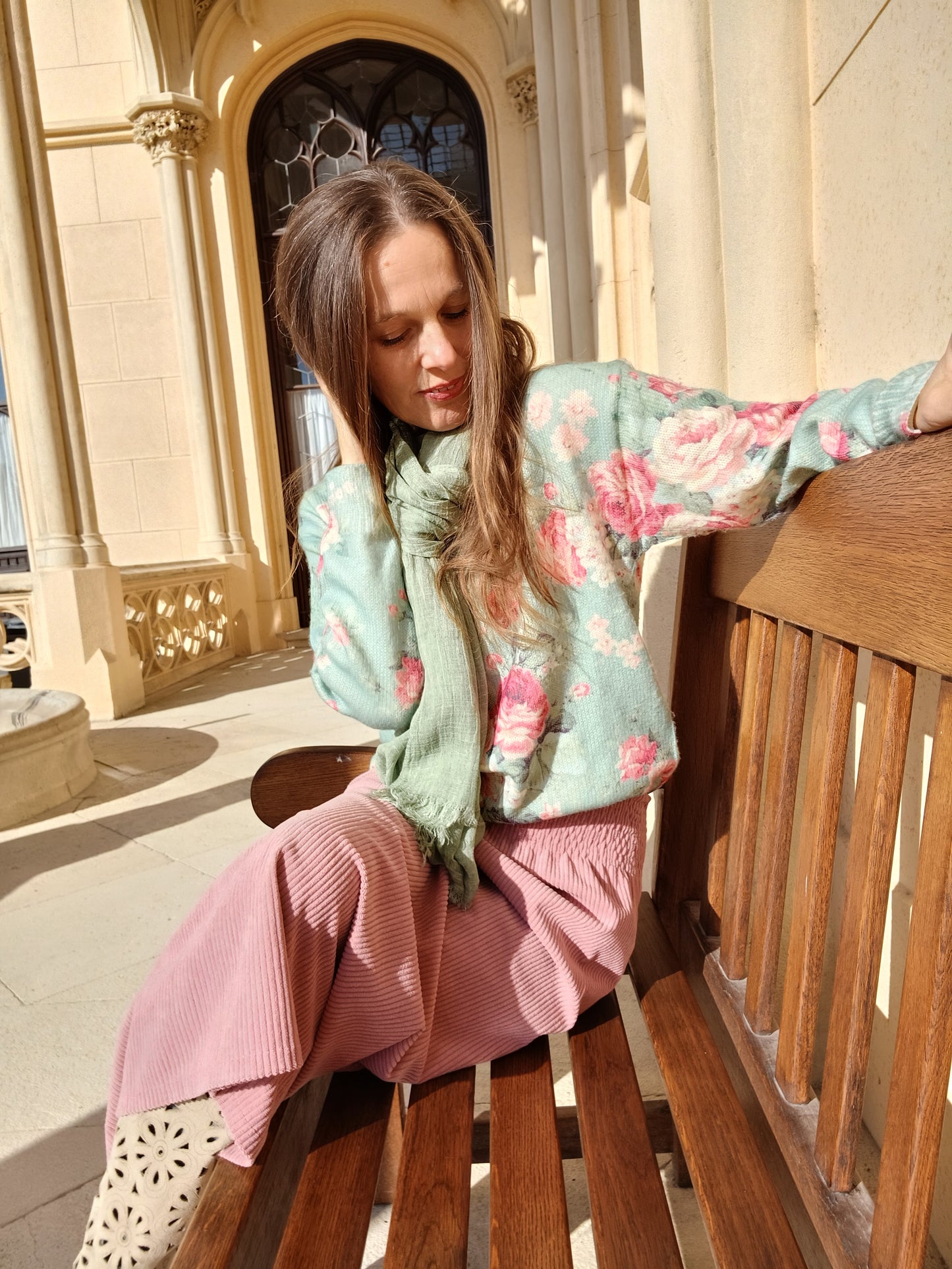 HEBKÝ PLÉD LEN/ BAVLNA  BARVA JEMNÁ MINT