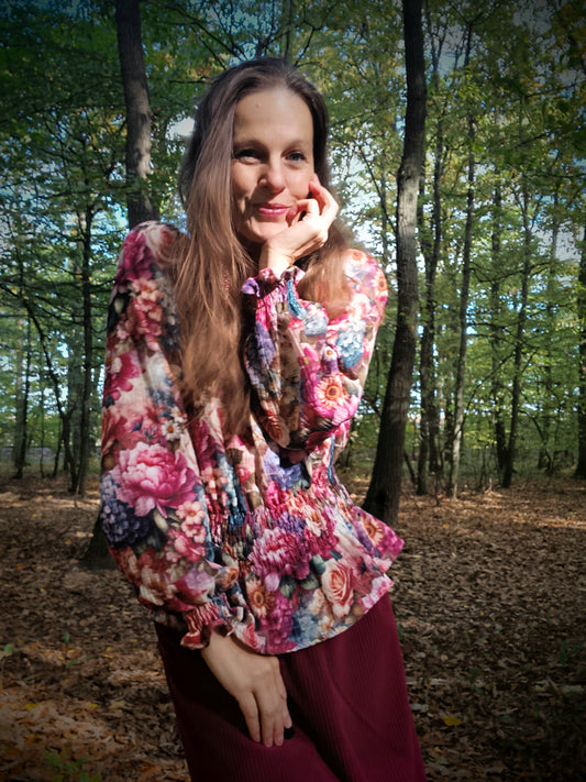 MUŠELÍNOVÁ HALENKA KVĚTY