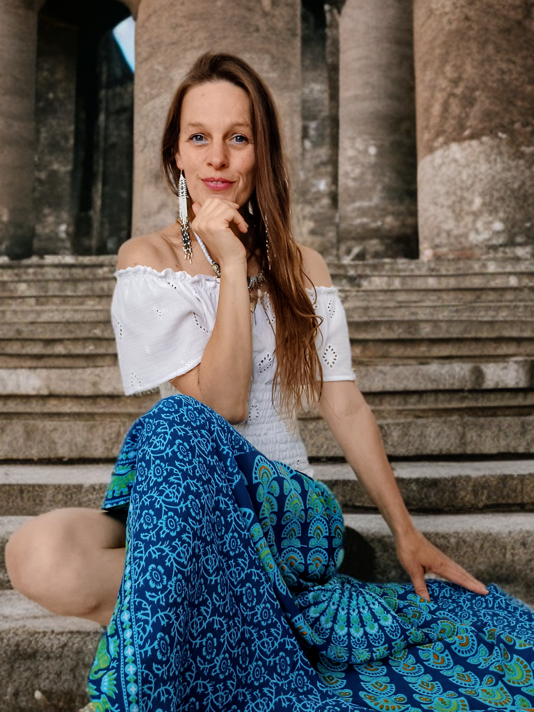 HALENKA/TOP MUŠELÍNOVÁ MADEIRA /VÝŠIVKA