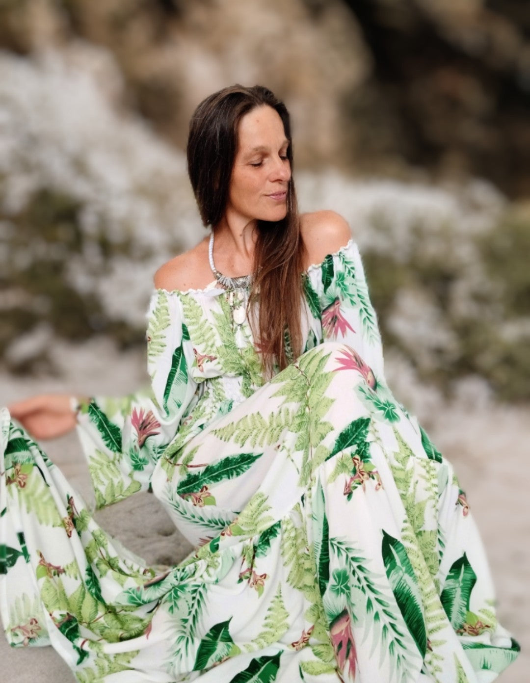 MAXI LETNÍ ŠATY PARADISE