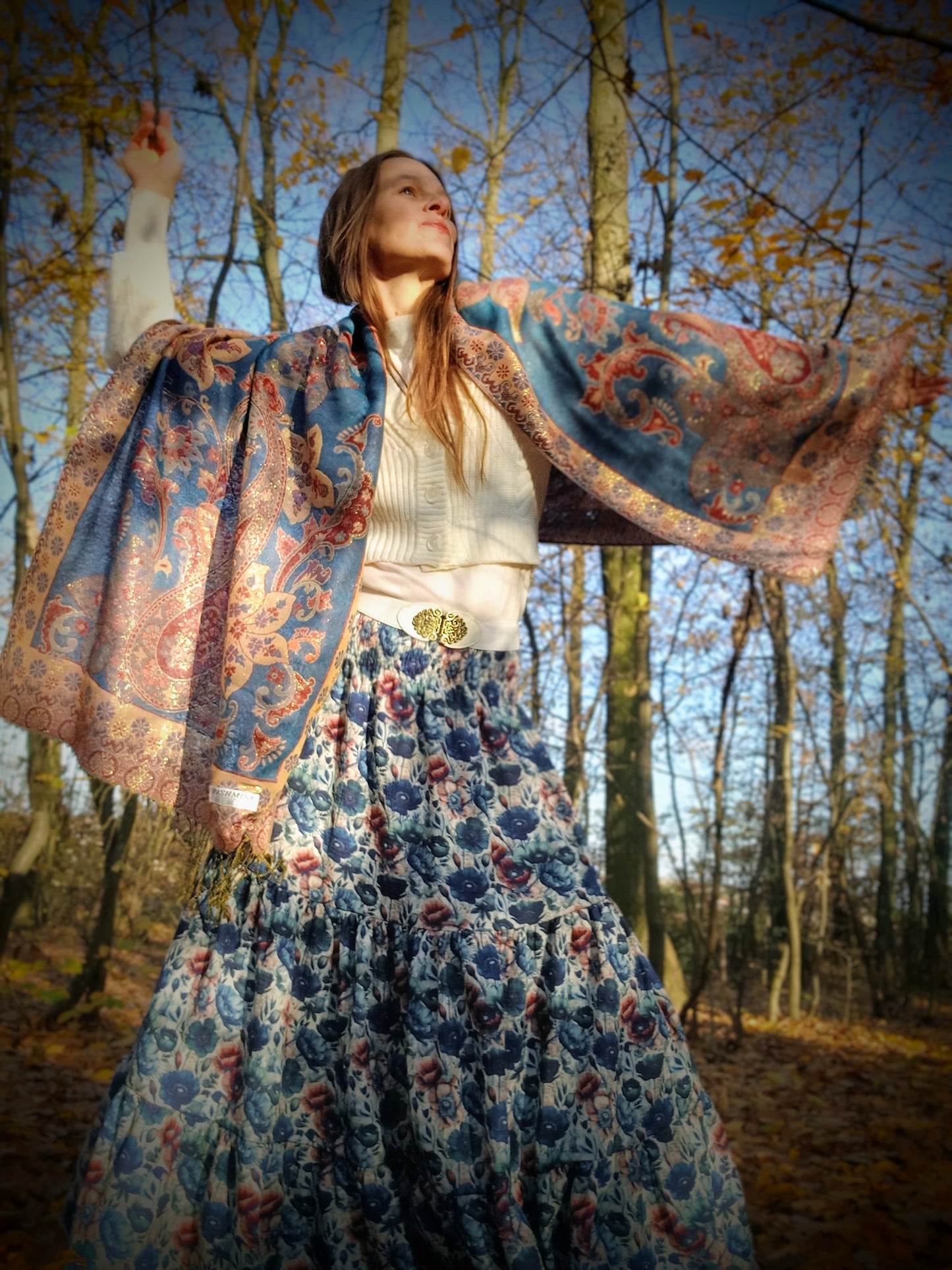 BOHO PAISLEY PAŠMÍNKA