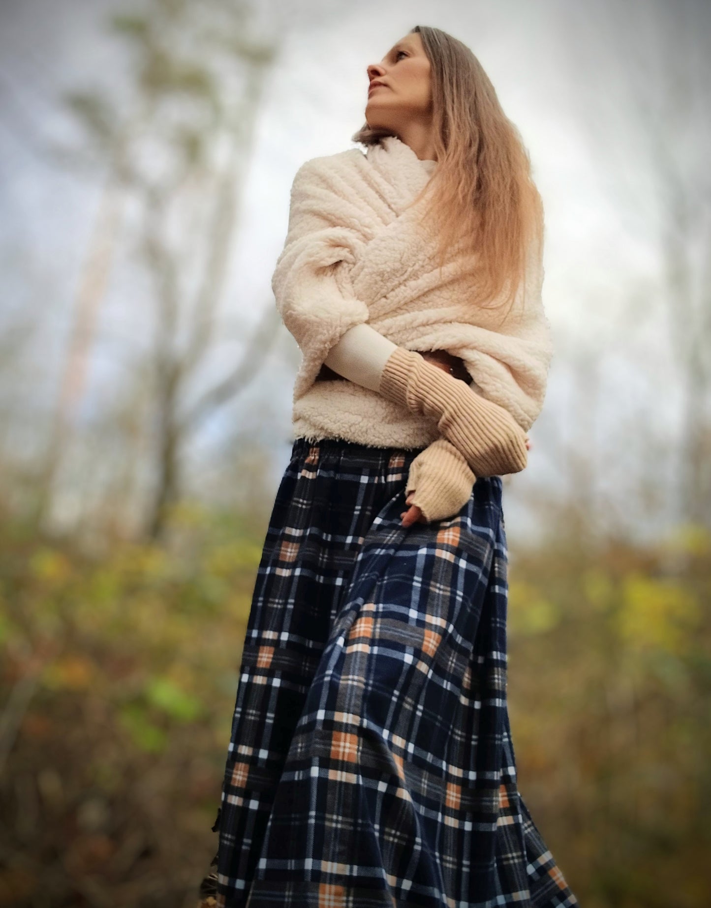 OUTLANDER SUKNĚ NOČNÍ MODRÁ