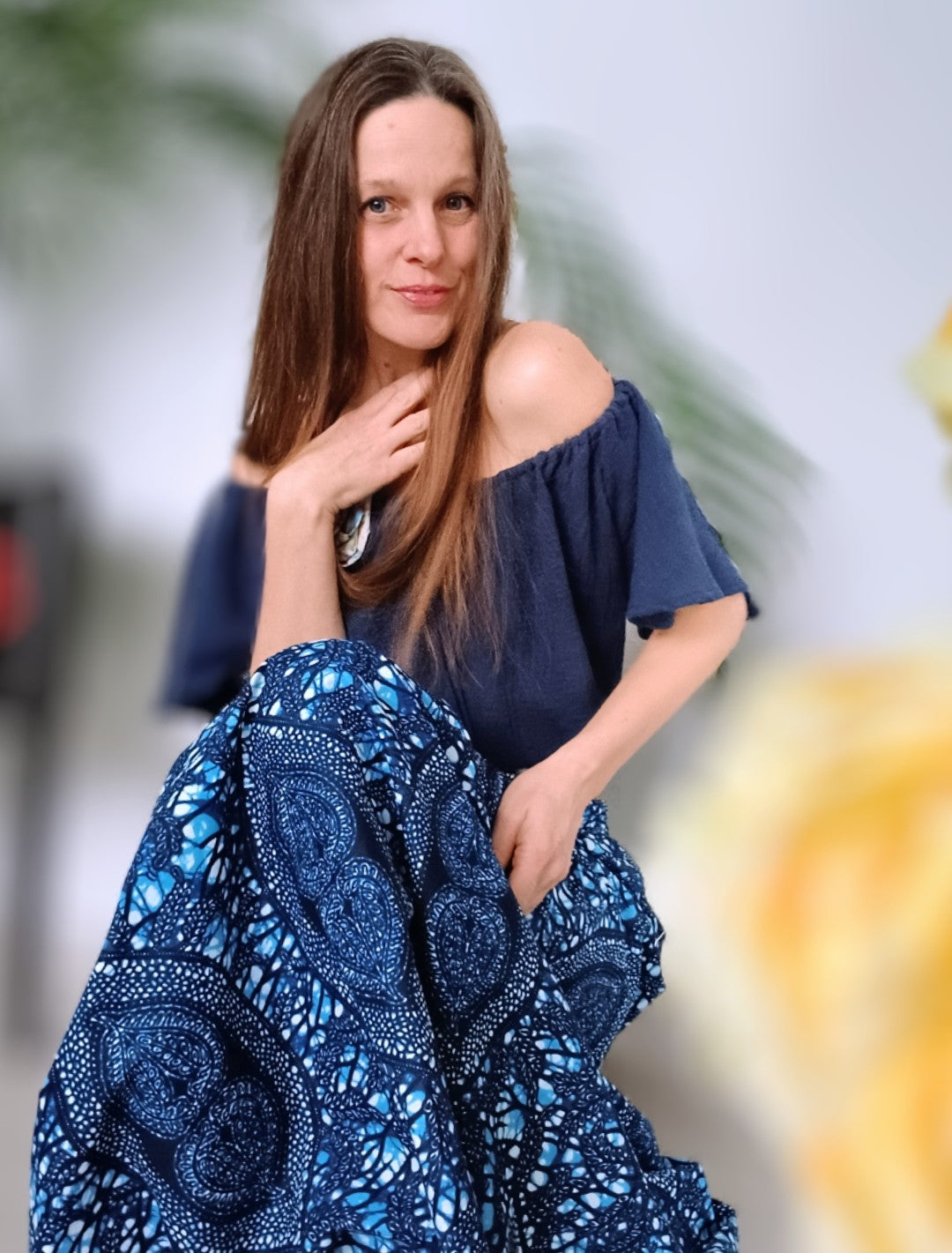 HALENKA Z MĚKČENÉHO LNU S ROZEVLÁTÝM RUKÁVEM